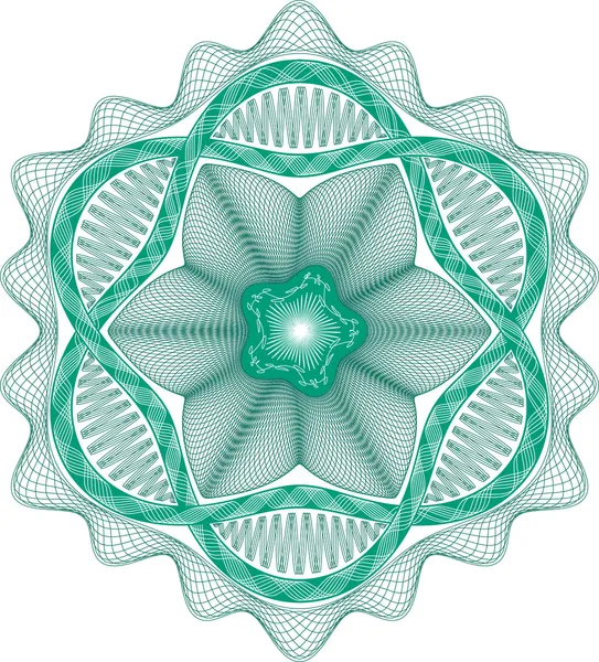 Modèle vectoriel rosette Guilloche — Image vectorielle