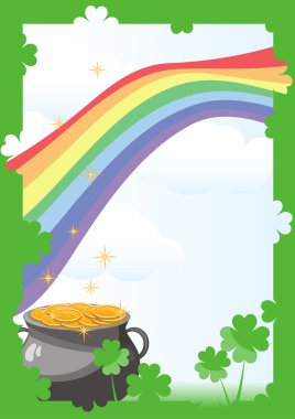 St. Patrick's Day postcard clipart