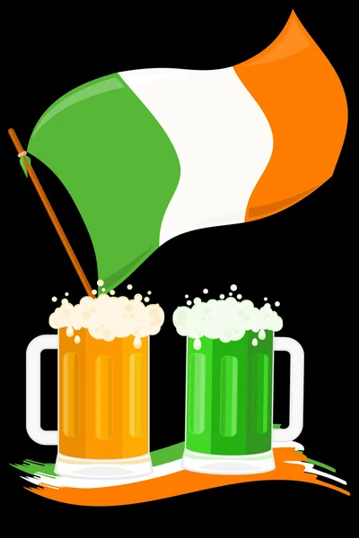 St. Patrick's Day postcard — Stock Vector