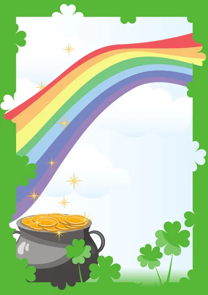 St. Patrick de dag briefkaart — Stockvector