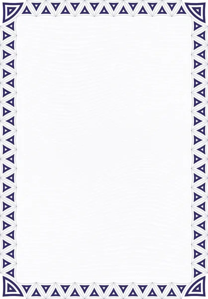 Certificado em branco estilo guilhoché —  Vetores de Stock