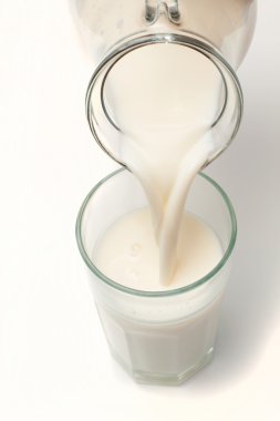 Milk pouring from a jug clipart