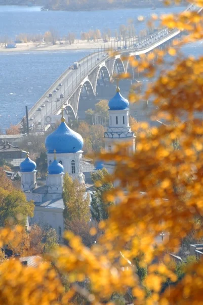 Most přes Volhu — Stock fotografie