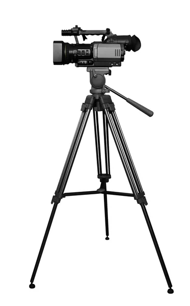 Digitale video camera op statief — Stockfoto
