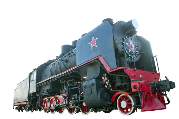 A locomotiva a vapor soviética — Fotografia de Stock