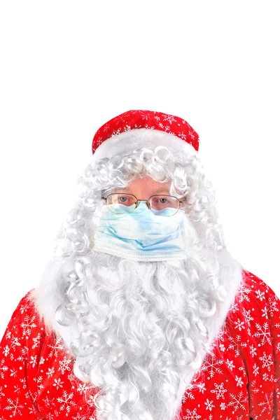 Santa claus in mask — Stock Photo, Image