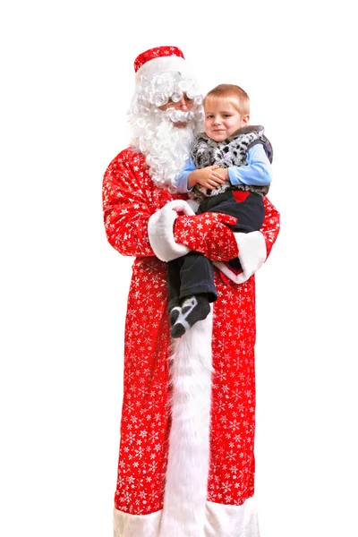 Santa claus and kid — Stock Photo, Image