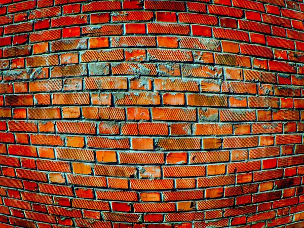 Convex brick wall — Stock Photo, Image