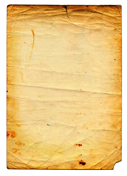 Página vieja de papel sucio — Foto de Stock