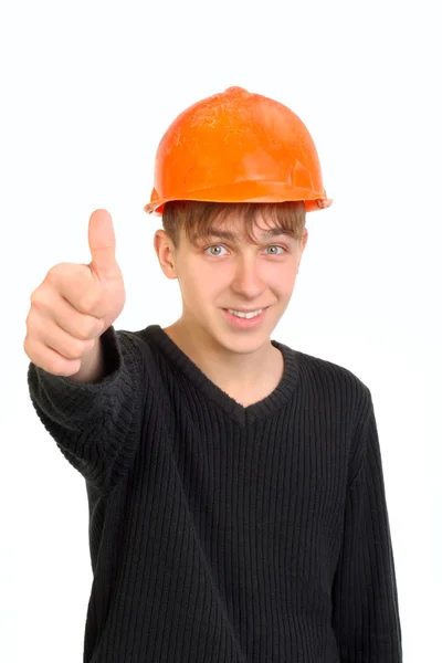 Teenager with thumb up — Stock Photo, Image