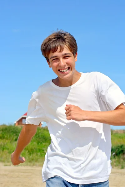 Běžící teenagera — Stock fotografie