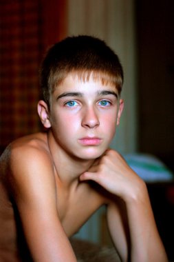 Boy portrait clipart