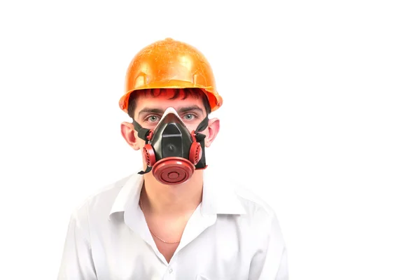 Pessoa em máscara protetora — Fotografia de Stock