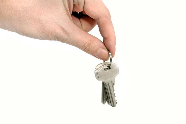 stock image Man passing keys