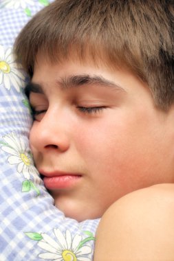 Sleeping boy clipart