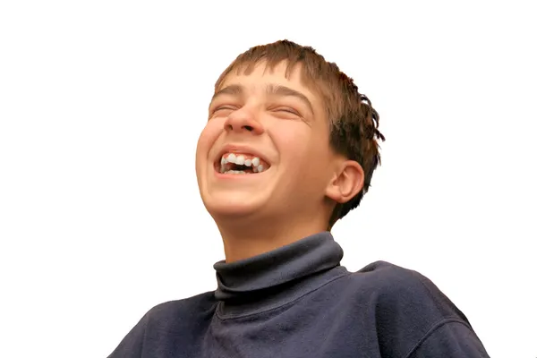 Сміючись хлопчик — стокове фото