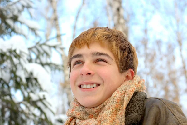 Teenager in winter — Stock Photo, Image