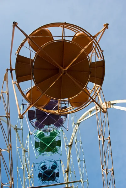 stock image Ferris wheel cabins