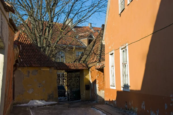 Stare domy tallinn — Zdjęcie stockowe
