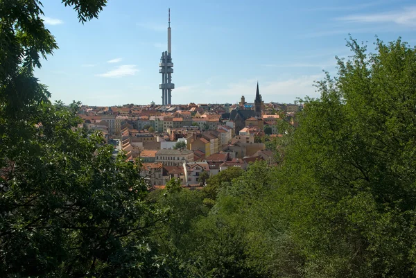 Zizkov (distrito de Praga) panorama — Fotografia de Stock