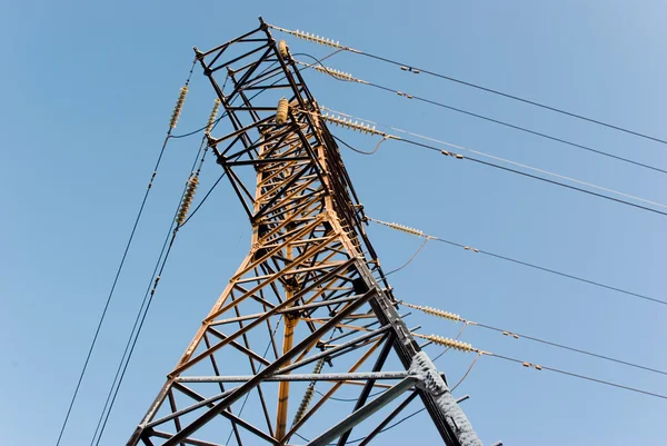 Power line pylon top — Stock Photo, Image
