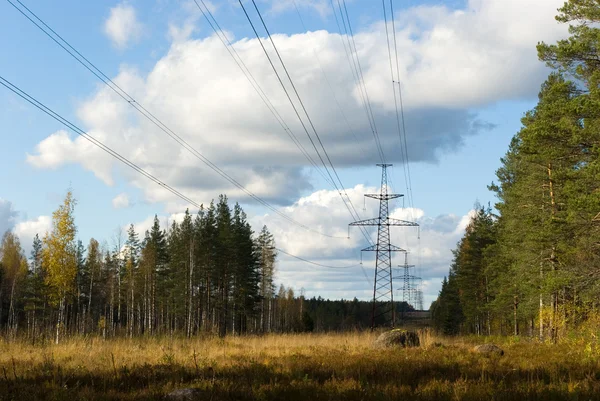 Electric power line — Stock Photo, Image