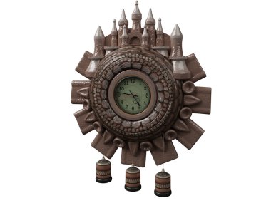 Antiquarian Clock clipart