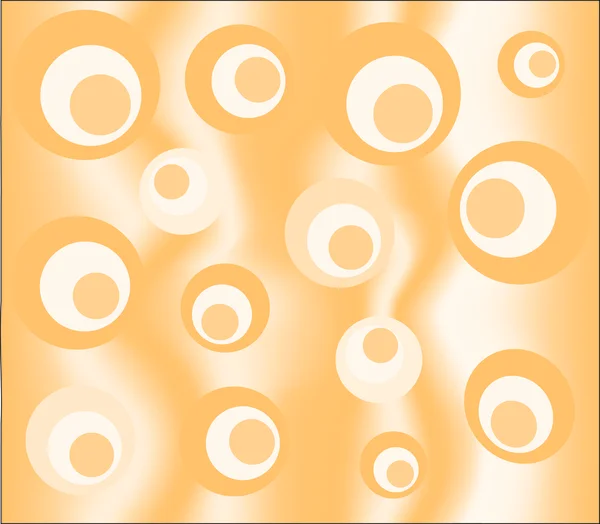 Apricot circles background — Stock Vector