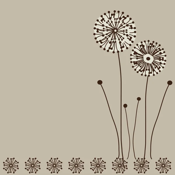 Квітковий фон з кульбабою . — стоковий вектор