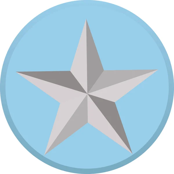Estrella de Plata — Vector de stock