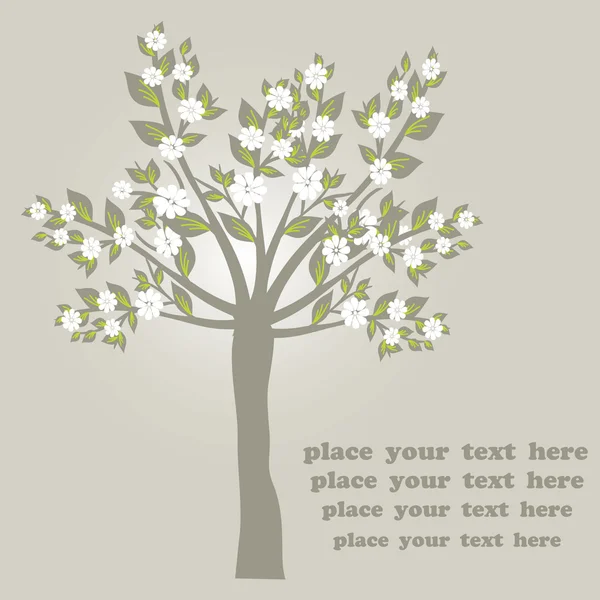 Квіткові дерево — стоковий вектор
