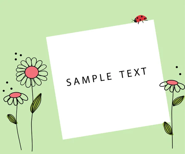 Fond floral pour carte de vœux — Image vectorielle