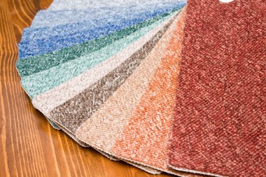 Colored carpet samples clipart