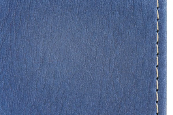 Blauwe leder texture — Stockfoto