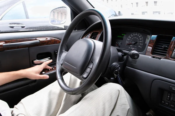 Driver in a car — Stock Photo, Image