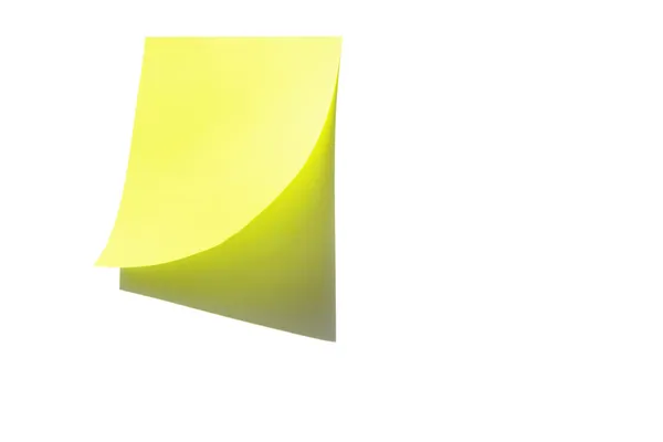 Yellow note — Stock Photo, Image