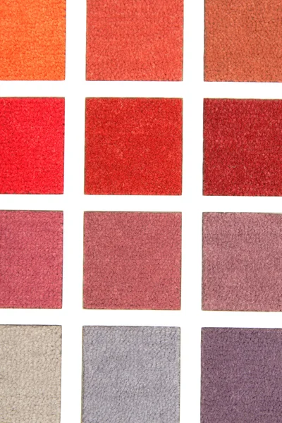 Gama de colores de muestras de alfombras —  Fotos de Stock