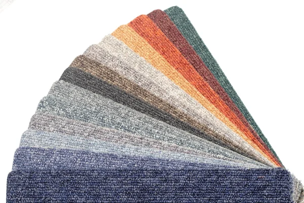 Muestras de alfombra de colores — Foto de Stock