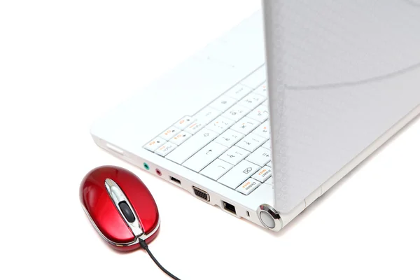 Computador com mouse — Fotografia de Stock