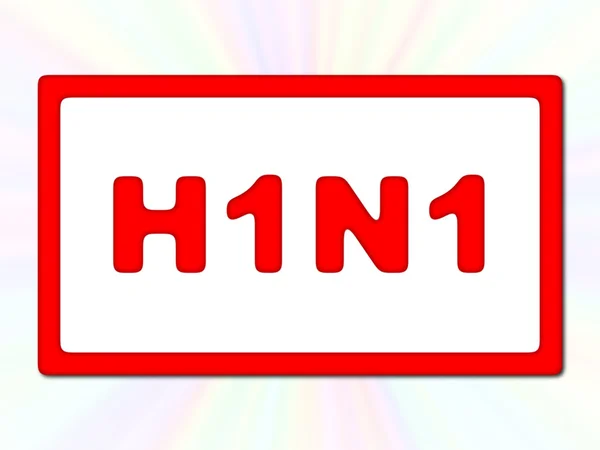 Знак H1n1 — стокове фото