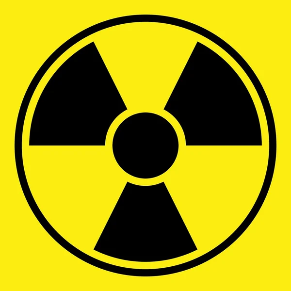 辐射警告标志 — 图库照片