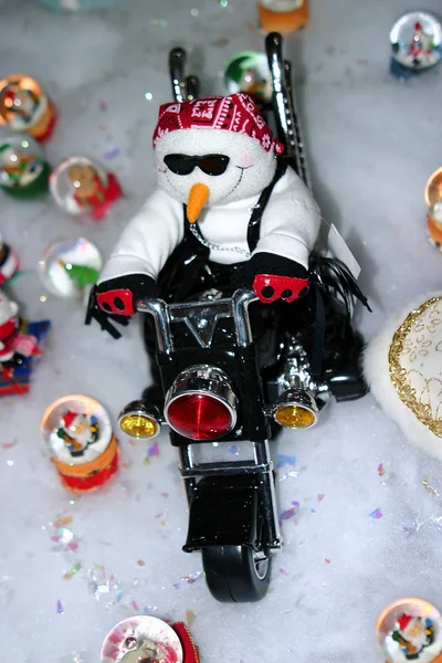 stock image Motorcycle Snowman