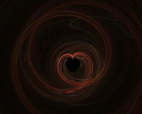 Fractal 13 - red heart — Stock Photo, Image