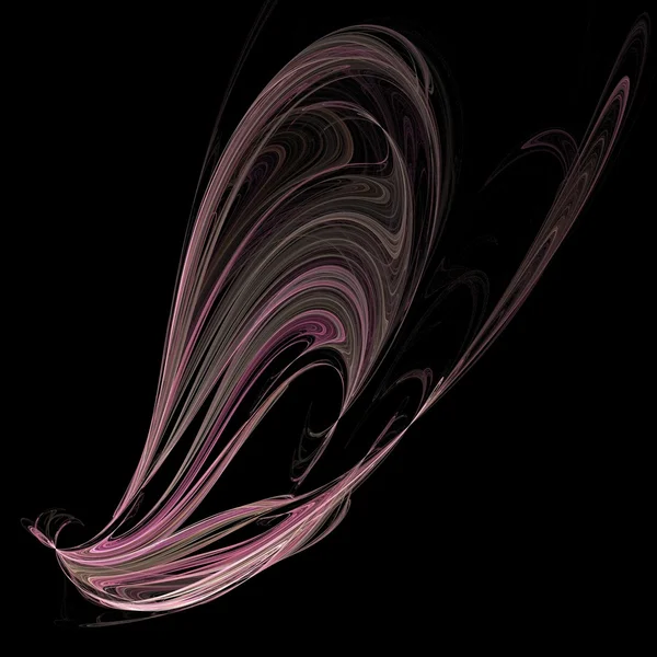 Фрактал 16 - рожеві потоки — стокове фото