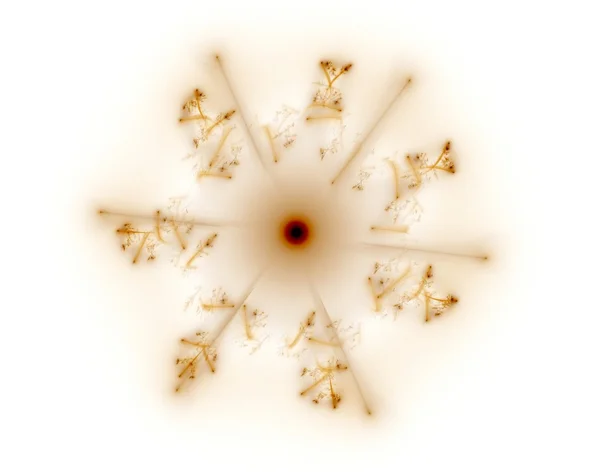 Fractal 30 brown star — Stock Photo, Image