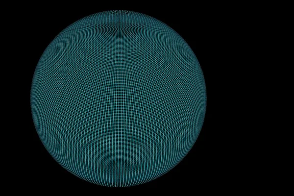 Дріт земної кулі повний синій чорний — стокове фото