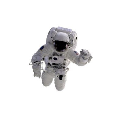 Spacecraft on the white background clipart