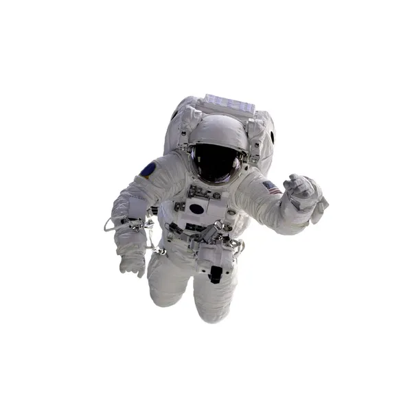 Nave espacial no fundo branco — Fotografia de Stock