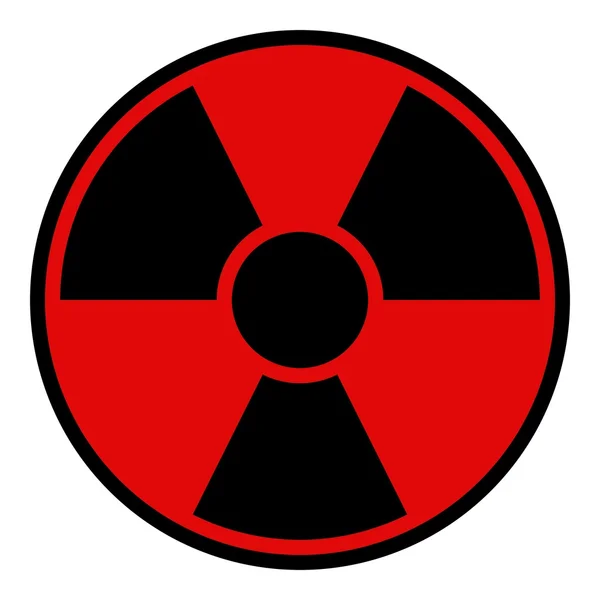 Радиационный предупреждающий знак — стоковое фото