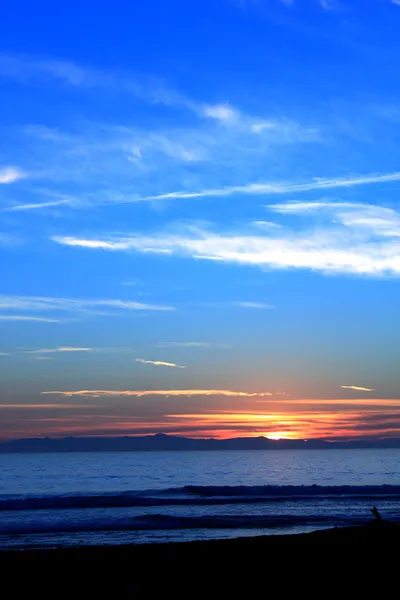 Захід сонця Ocean Blue — стокове фото